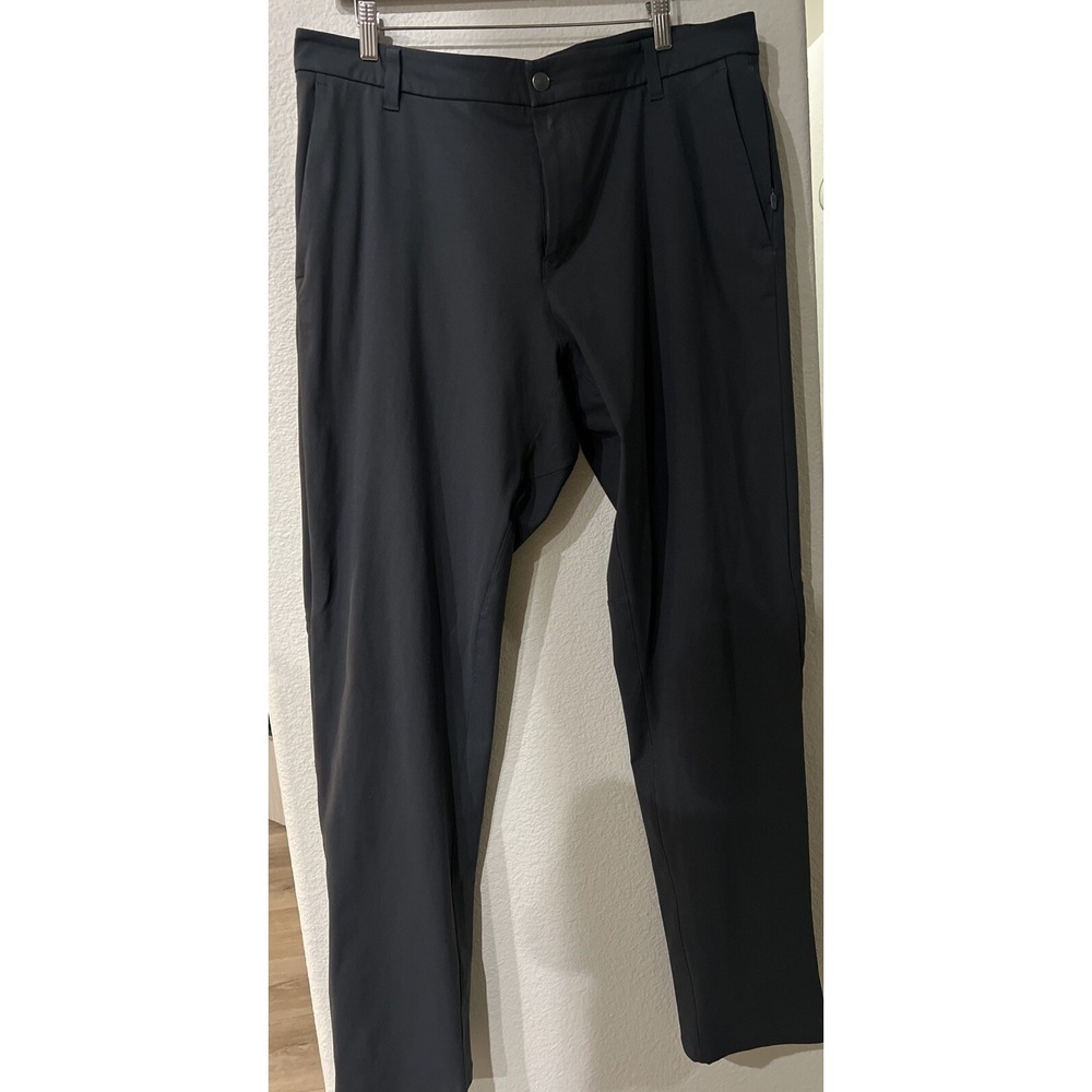 LULULEMON Mens CARBON GRAY Classic Fit Pants  Size 38"W X 33"L